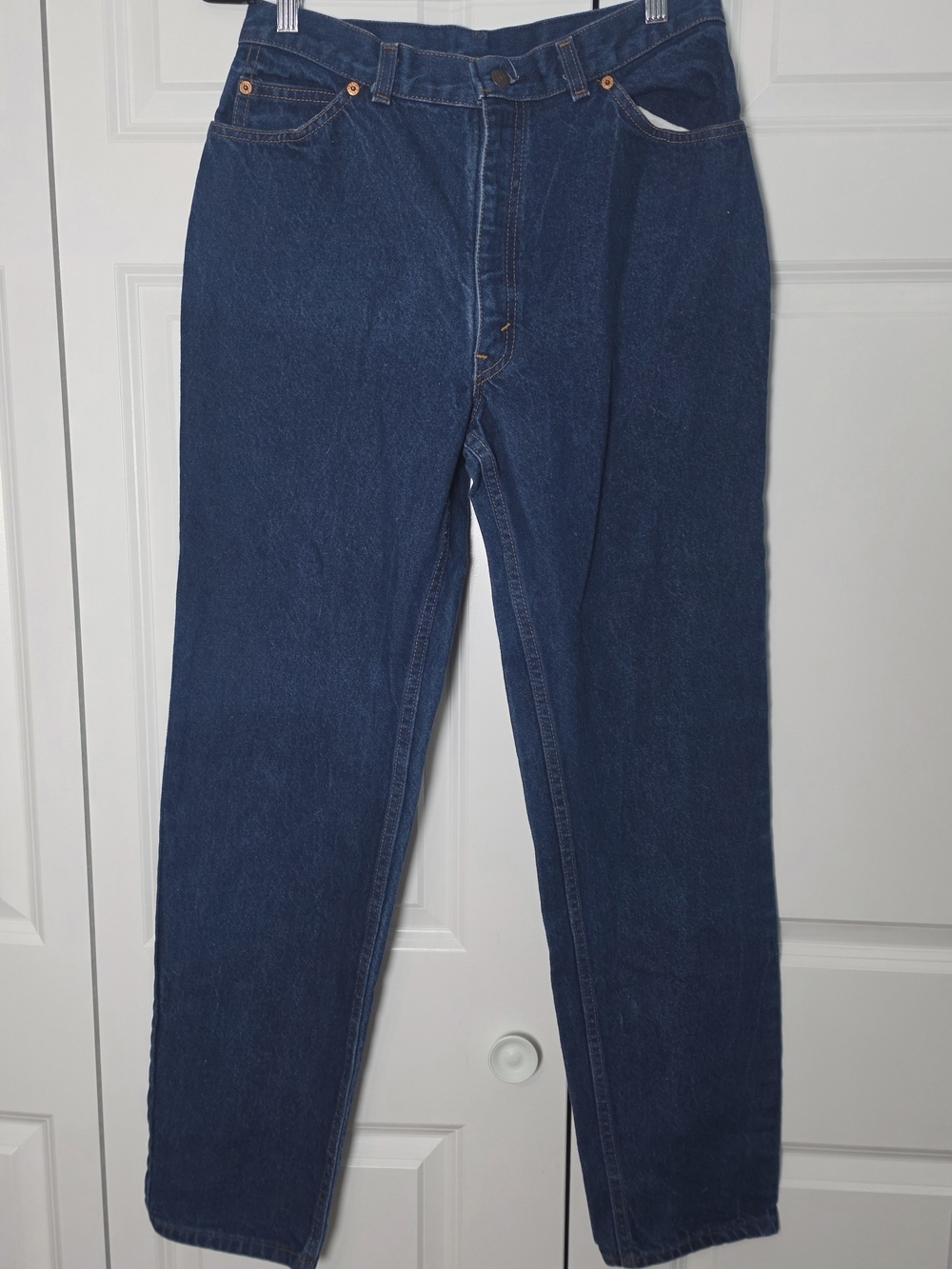 Vintage Levi’s Orange Tab Jeans Size 16 USA Dark Wash High Rise Straight Leg